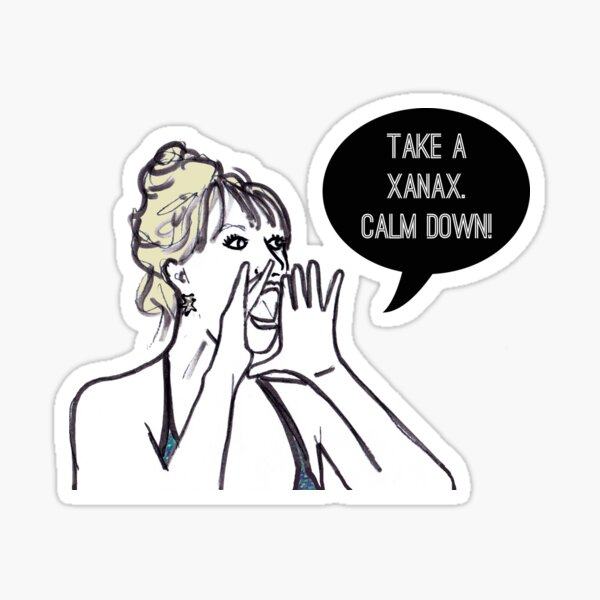 Calm down Sticker
