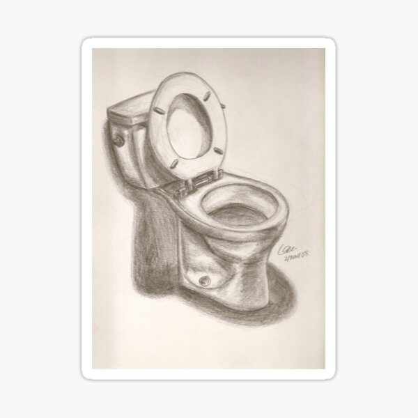 "Toilet Bowl" Sticker for Sale by Vickicup Redbubble