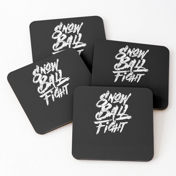 Snowball fight Coasters (Set of 4)