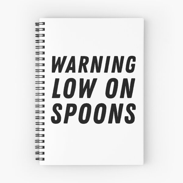 Item preview, Warning Low On Spoons - Black designed and sold by MOREDANKMEMES.