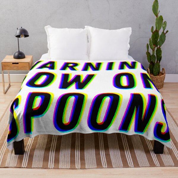 Item preview, Warning Low On Spoons - CMYK designed and sold by MOREDANKMEMES.