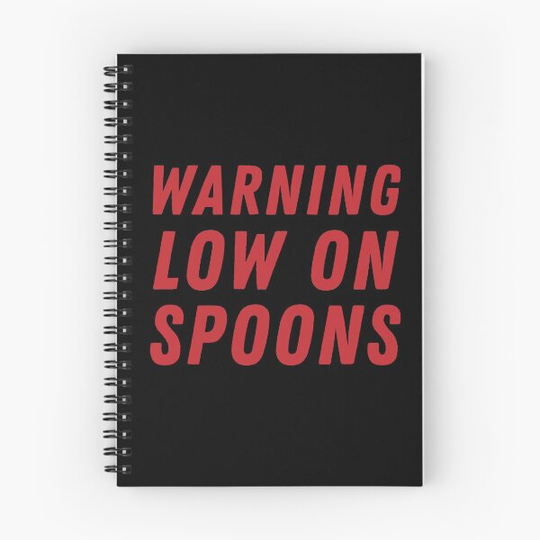 Item preview, Warning Low On Spoons - Red designed and sold by MOREDANKMEMES.