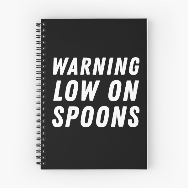 Item preview, Warning Low On Spoons - White designed and sold by MOREDANKMEMES.