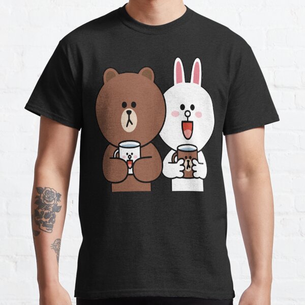 Cute brown bear cony bunny rabbit lovers Classic T-Shirt