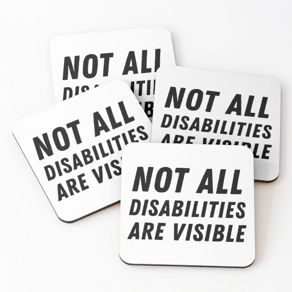 Item preview, Not All Disabilities Are Visible - Black designed and sold by MOREDANKMEMES.