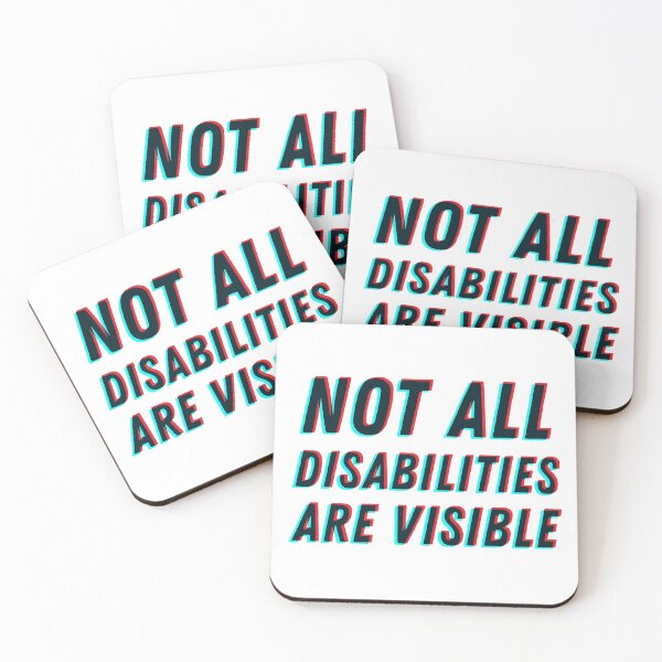 Item preview, Not All Disabilities Are Visible - 3D designed and sold by MOREDANKMEMES.