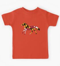 Maryland Flag Pferd Kinder T-Shirt