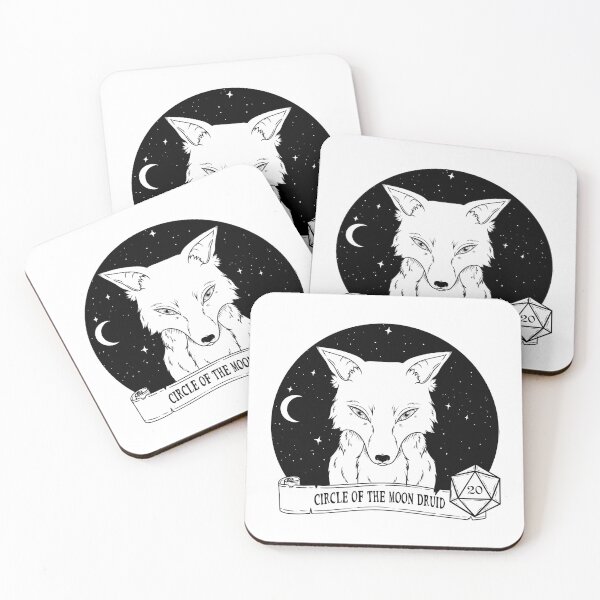 Item preview, Circle of the Moon Druid Direwolf on white designed and sold by Elvish-Emporium.