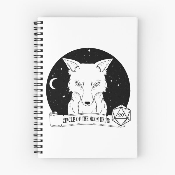 Item preview, Circle of the Moon Druid Direwolf on white designed and sold by Elvish-Emporium.
