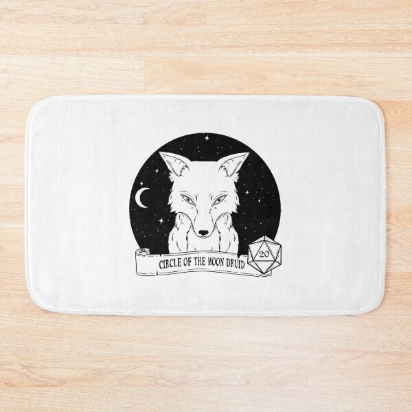 Item preview, Circle of the Moon Druid Direwolf on white designed and sold by Elvish-Emporium.