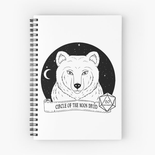 Item preview, Circle of the Moon Druid Bear - on white designed and sold by Elvish-Emporium.