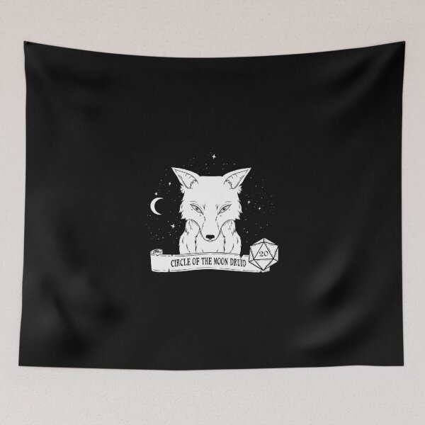 Item preview, Circle of the Moon Druid Direwolf - on black designed and sold by Elvish-Emporium.
