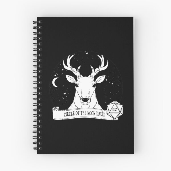 Item preview, Circle of the Moon Druid Giant Elk - on black designed and sold by Elvish-Emporium.