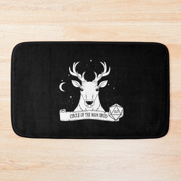 Item preview, Circle of the Moon Druid Giant Elk - on black designed and sold by Elvish-Emporium.