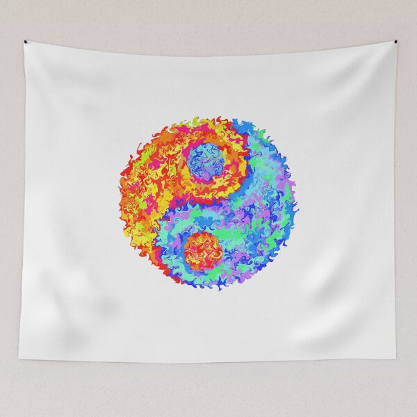 Item preview, Yin Yang Psychedelic Symbol designed and sold by AshleighMakes.