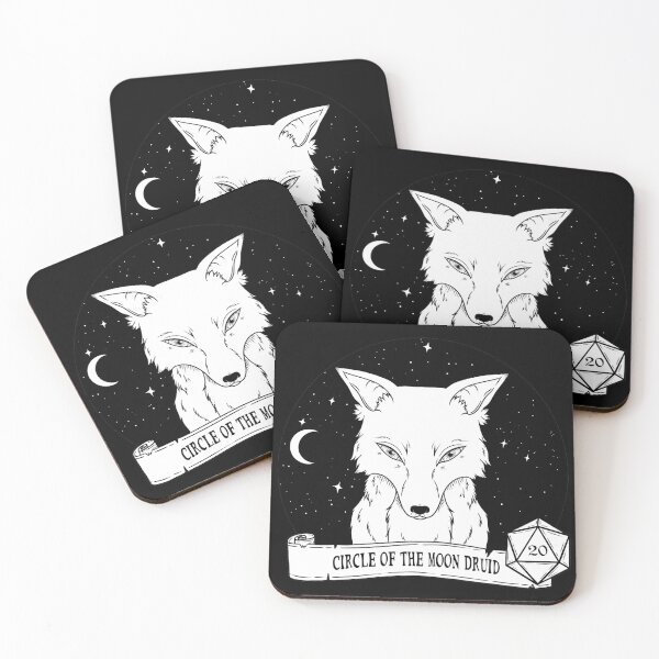 Item preview, Circle of the Moon Druid Direwolf - on black designed and sold by Elvish-Emporium.