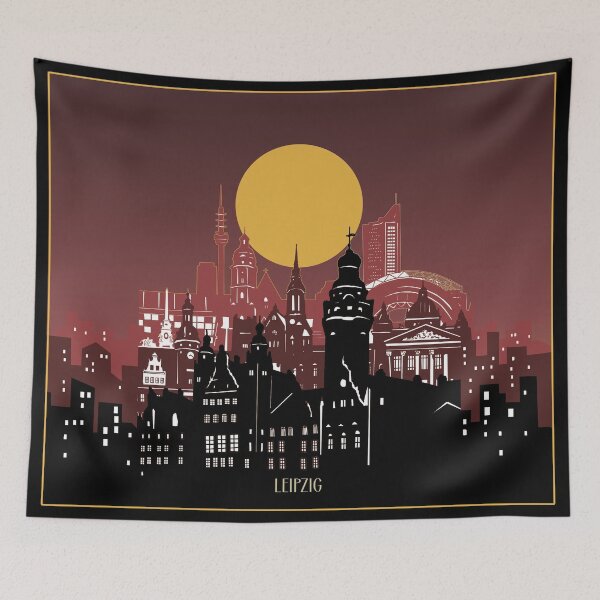 Item preview, leipzig skyline designed and sold by BekimART2.