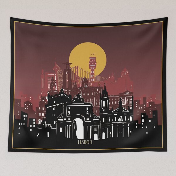 Item preview, lisbon skyline designed and sold by BekimART2.