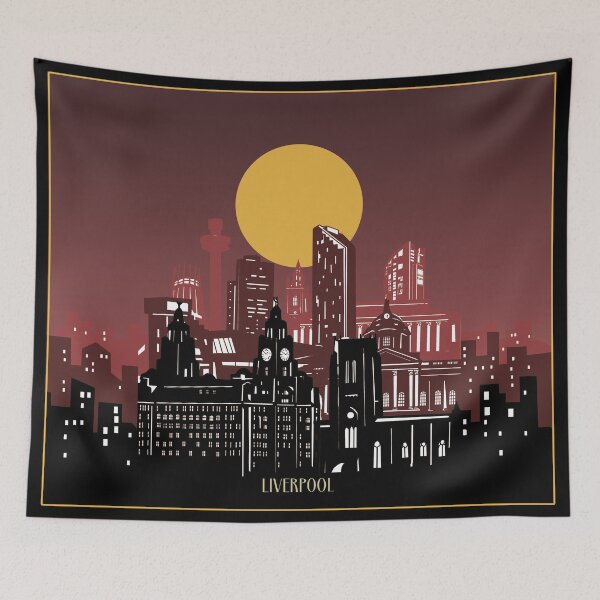 Item preview, liverpool skyline designed and sold by BekimART2.
