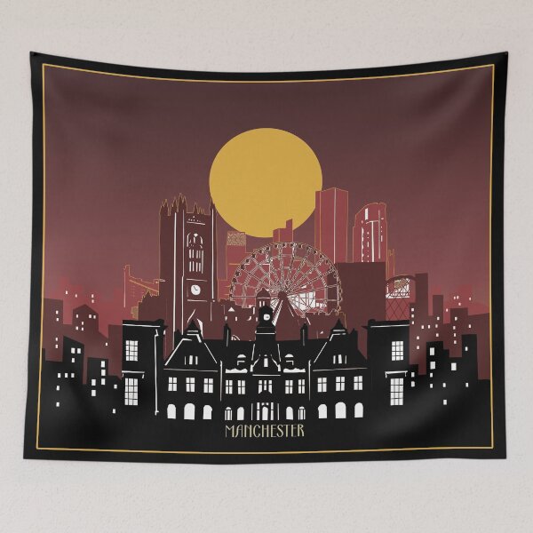 Item preview, manchester skyline designed and sold by BekimART2.