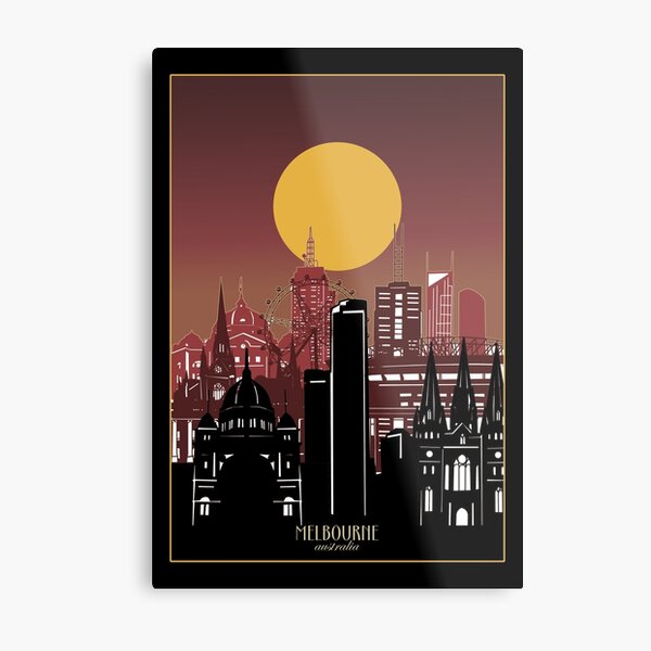 Item preview, melbourne skyline designed and sold by BekimART2.