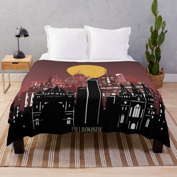 Artikelvorschau, Melbourne Skyline entworfen und verkauft von BekimART2.