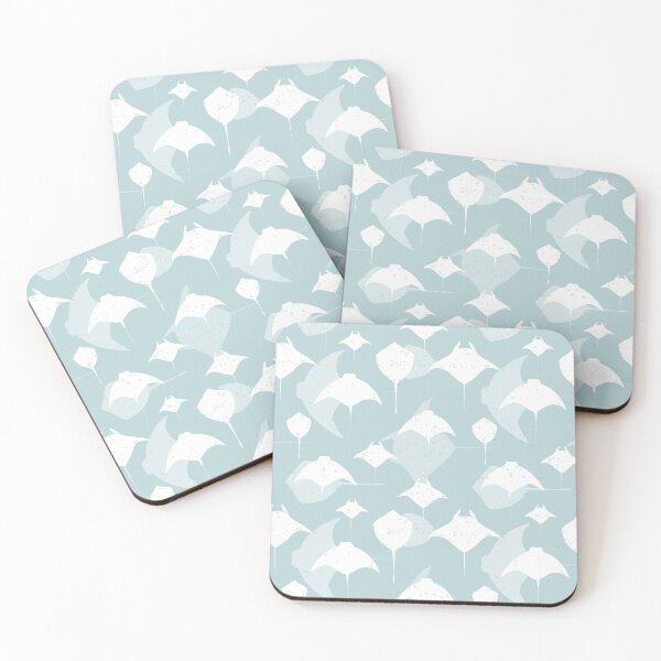 Item preview, Manta Rays Pattern on Light Blue designed and sold by CreativeBridge.