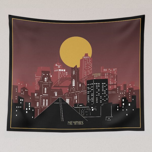 Item preview, memphis skyline designed and sold by BekimART2.