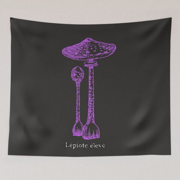 Item preview, Mushrooms Lépiote Élevé Violet  designed and sold by shtem.