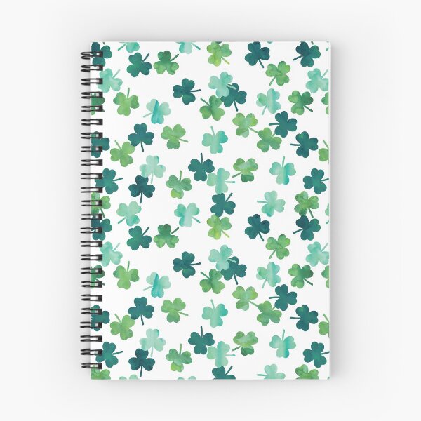 Item preview, Watercolor shamrocks - St. Patricks Day Clovers designed and sold by littlearrow.
