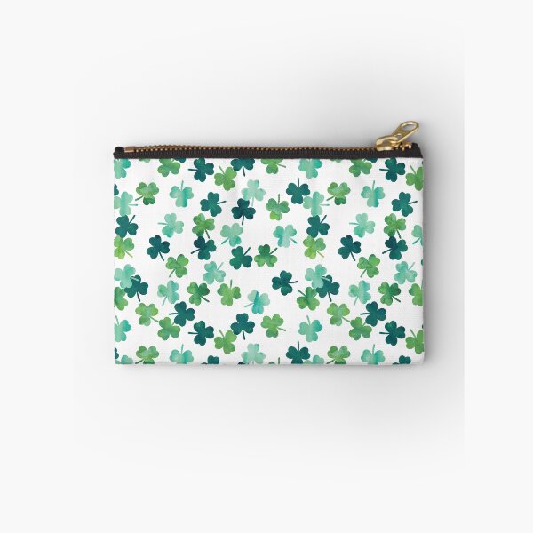 Item preview, Watercolor shamrocks - St. Patricks Day Clovers designed and sold by littlearrow.
