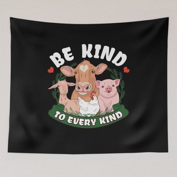 Item preview, Vegan Vegetarian Be Kind designed and sold by 4tomic.