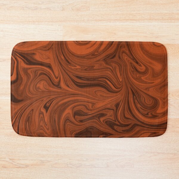 Item preview, Burnt Orange Swirl Fluid Art Design designed and sold by Susaans-Art.