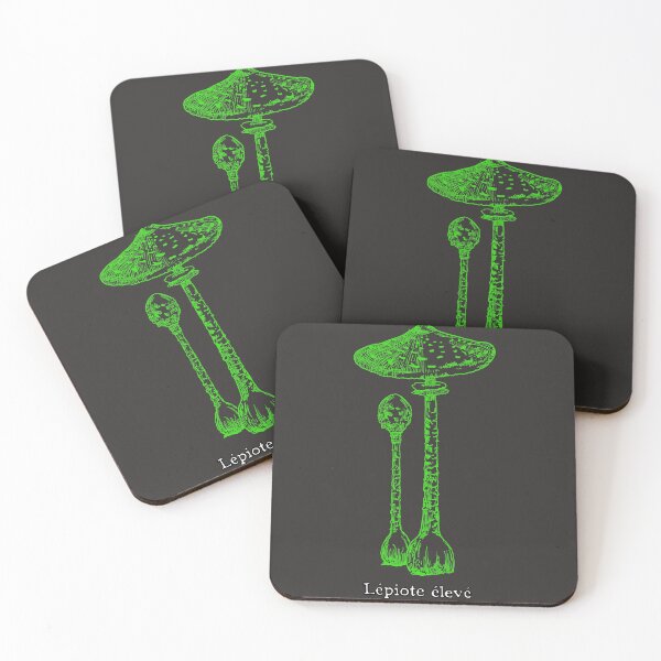 Item preview, Mushrooms Lépiote Élevé Green designed and sold by shtem.