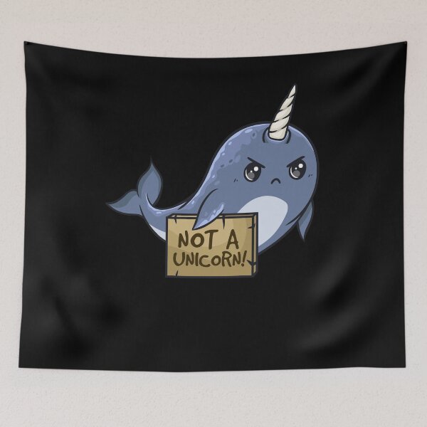 Item preview, Narwhal Whale Unicorn designed and sold by 4tomic.
