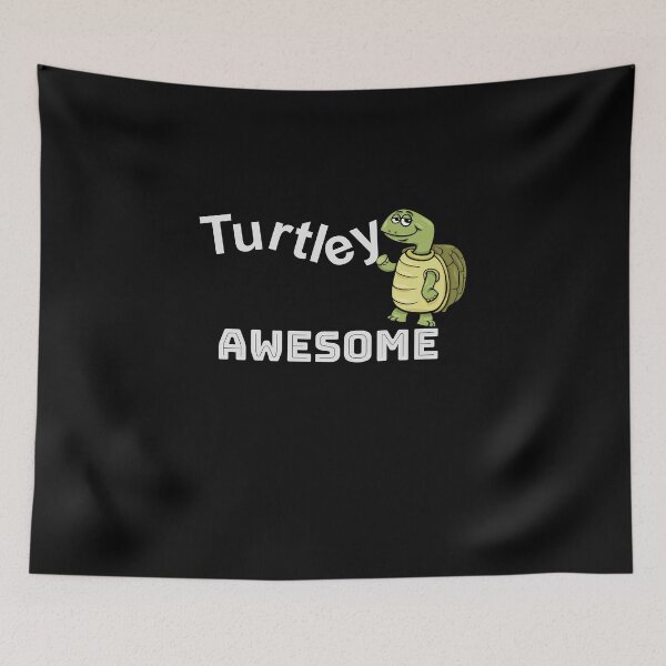 Item preview, Turtley Awesome Funny Tortoise Turtle designed and sold by SparkleLiveLife.