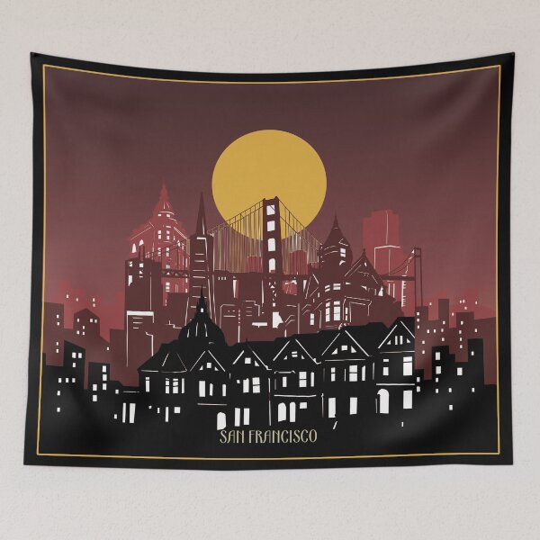 Item preview, san francisco skyline designed and sold by BekimART2.