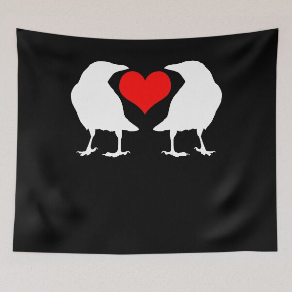 Item preview, Crow Heart Valentines Day designed and sold by 4tomic.