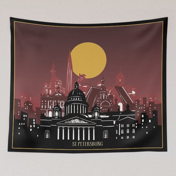 Artikelvorschau, Skyline von St. Petersburg entworfen und verkauft von BekimART2.