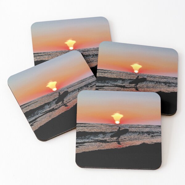 Item preview, Silhouette of Surfer on Beach designed and sold by adrianbrockwell.