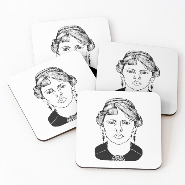 Item preview, Woman Portrait Woodcut designed and sold by pennyandhorse.