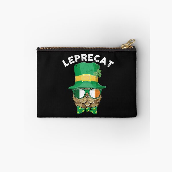 Item preview, Leprecat Cat Leprechaun St Patricks's Day Kitten in Green Hat Shamrock Leaf and Ireland Flag Sunglasses  designed and sold by alenaz.