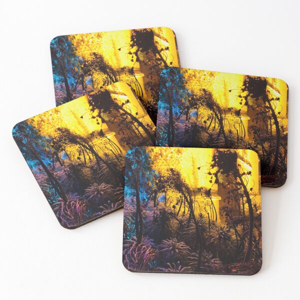 Item preview, psychedelic neon space flowers designed and sold by Mandi Collingridge.