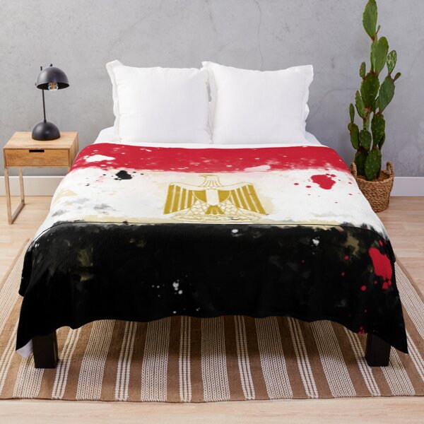 Item preview, Egypt Grunge Flag designed and sold by HomeLivingCo.