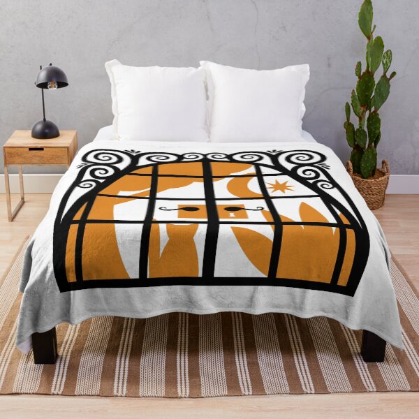 Item preview, The Whimsical Ornamented Glass Door (black and orange) designed and sold by wariana.