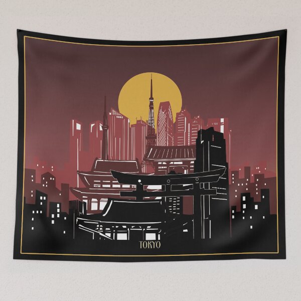 Item preview, tokyo skyline designed and sold by BekimART2.