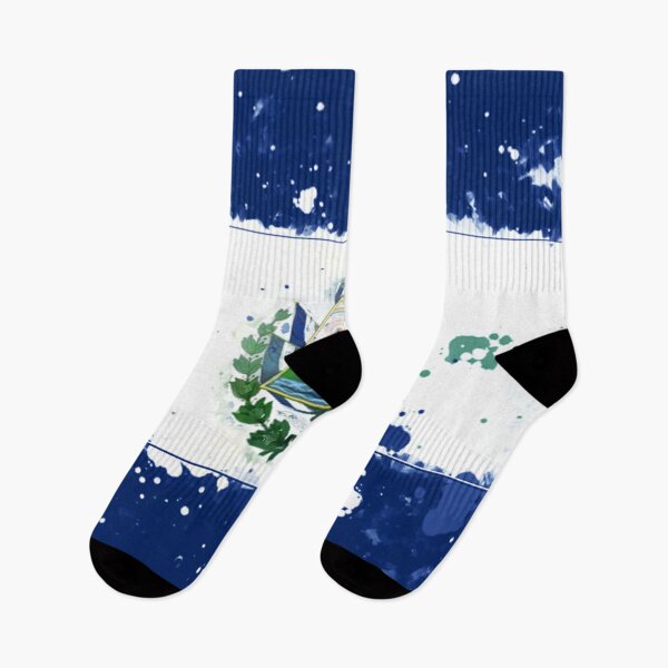 Item preview, El Salvador Grunge Flag designed and sold by HomeLivingCo.