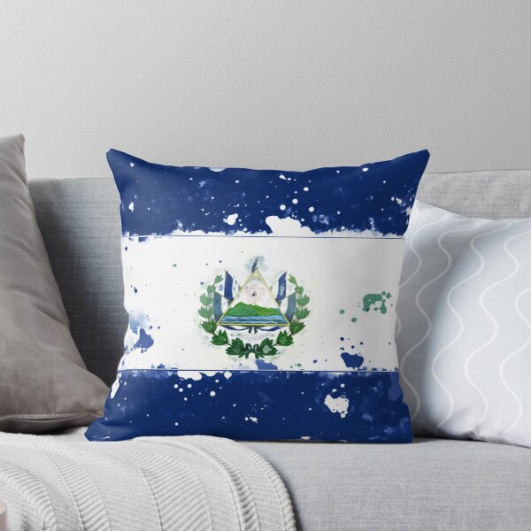 Item preview, El Salvador Grunge Flag designed and sold by HomeLivingCo.