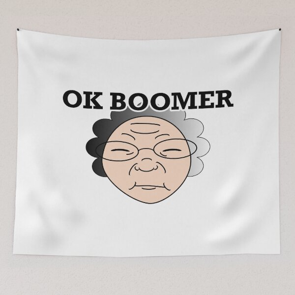 Item preview, Ok boomer old person funny design designed and sold by Uniskull.