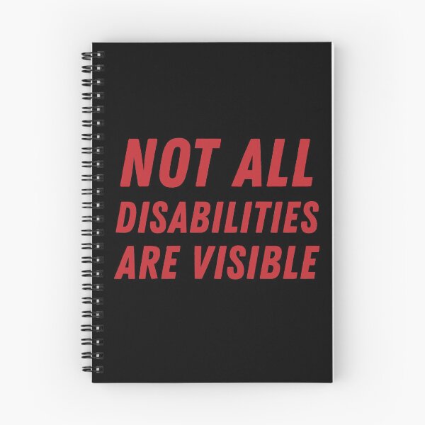 Item preview, Not All Disabilities Are Visible - Red designed and sold by MOREDANKMEMES.